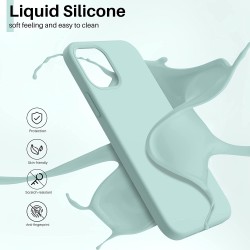 Dėklas Liquid Silicone 1.5mm iPhone 12 Pro silikoninis